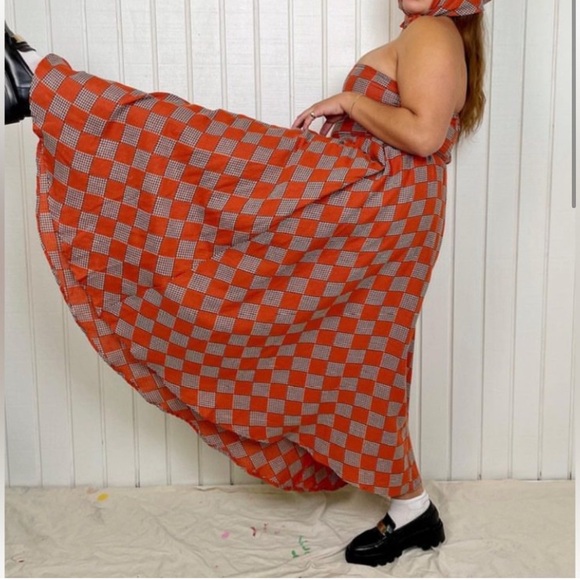 Fashion Brand Company Checkers Chess Strapless Dress - Picture 7 of 7